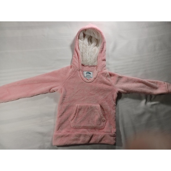 Member's Mark Other - Member's Mark Plush Pullover Hoodie Girls 5/6 Pink Cuddly Sherpa Lined Cozy